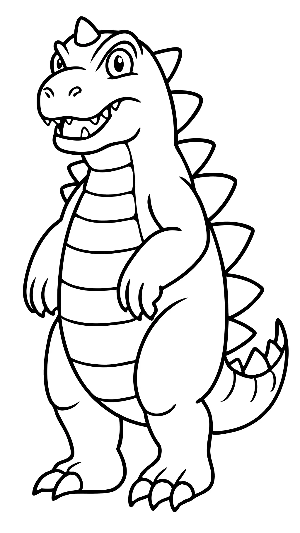 easy godzilla coloring pages